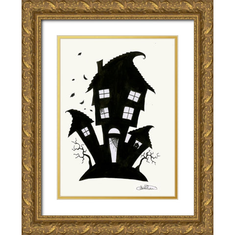 051a Gold Ornate Wood Framed Art Print with Double Matting by Steel, Emma