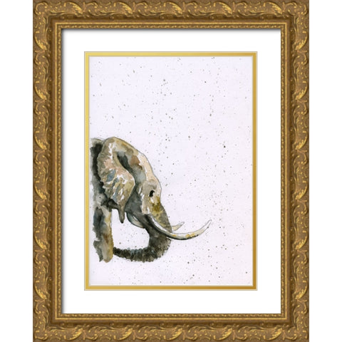 058a Gold Ornate Wood Framed Art Print with Double Matting by Steel, Emma