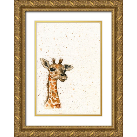 085a Gold Ornate Wood Framed Art Print with Double Matting by Steel, Emma