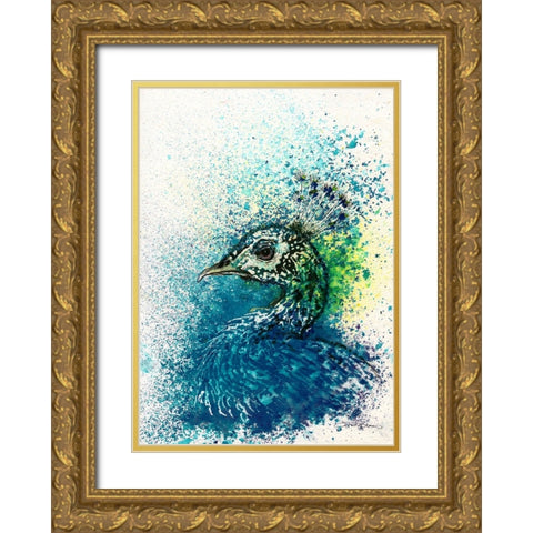 093a Gold Ornate Wood Framed Art Print with Double Matting by Steel, Emma