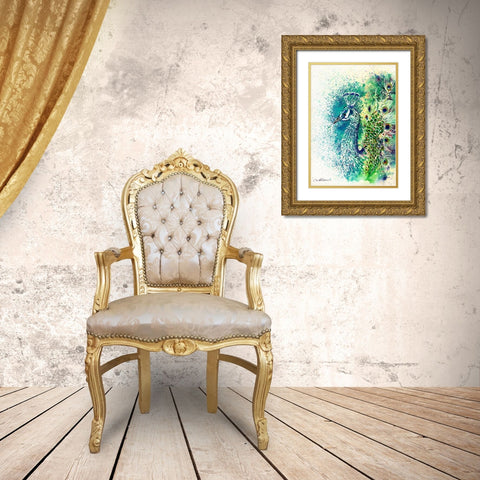 100a Gold Ornate Wood Framed Art Print with Double Matting by Steel, Emma