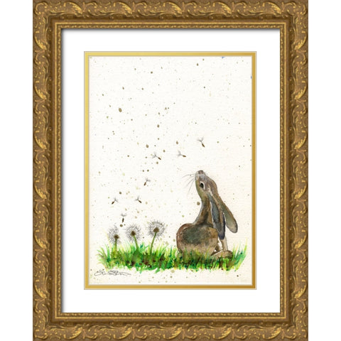 101a Gold Ornate Wood Framed Art Print with Double Matting by Steel, Emma