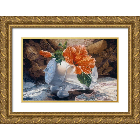 Lets Go Fly Gold Ornate Wood Framed Art Print with Double Matting by Chartier, Francois