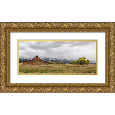 Almost Peak Gold Ornate Wood Framed Art Print with Double Matting by Galloimages Online