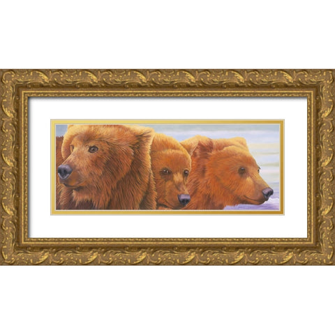 Alaska Coming 2 Gold Ornate Wood Framed Art Print with Double Matting by Stevenson, Graeme