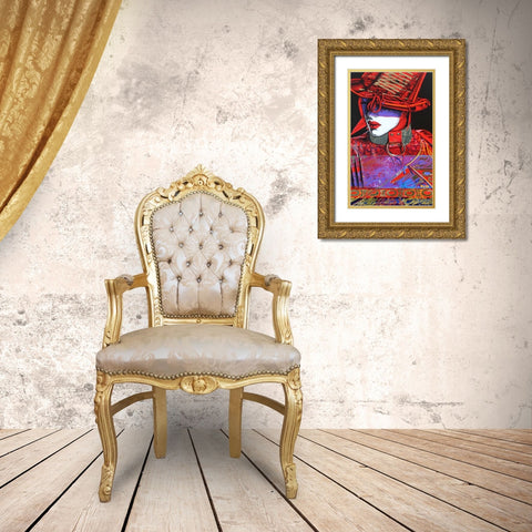 Devine Devil Gold Ornate Wood Framed Art Print with Double Matting by Stevenson, Graeme
