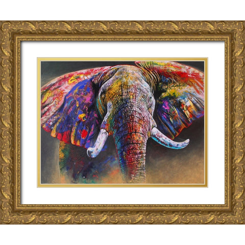 Electric Charge Gold Ornate Wood Framed Art Print with Double Matting by Stevenson, Graeme