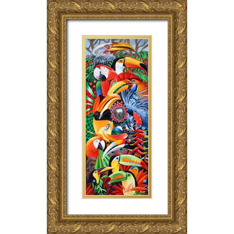 Heads Up Gold Ornate Wood Framed Art Print with Double Matting by Stevenson, Graeme