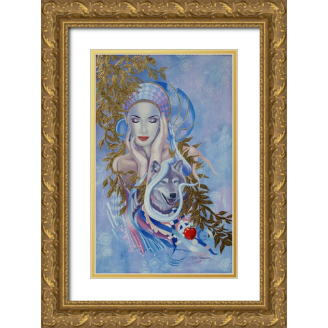 In The Garden Of Good And Evil Gold Ornate Wood Framed Art Print with Double Matting by Stevenson, Graeme