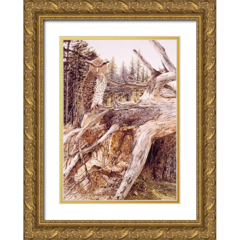 Midnite Prince Gold Ornate Wood Framed Art Print with Double Matting by Stevenson, Graeme