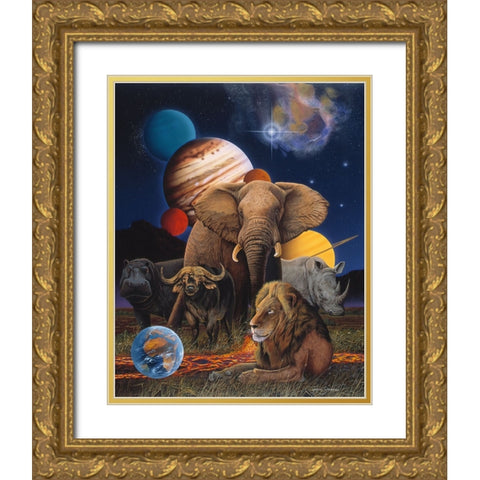 Millenium Gold Ornate Wood Framed Art Print with Double Matting by Stevenson, Graeme