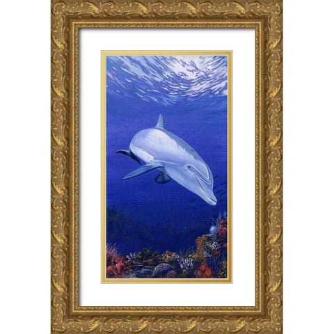 On My Own Gold Ornate Wood Framed Art Print with Double Matting by Stevenson, Graeme