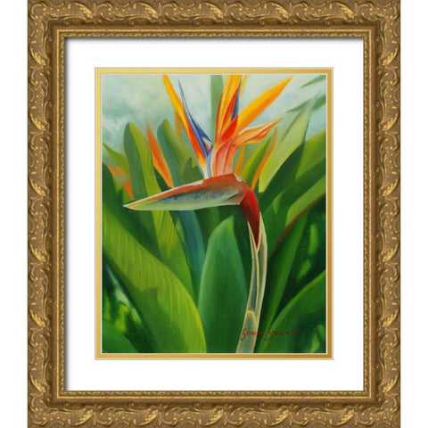 Paradise 2 Gold Ornate Wood Framed Art Print with Double Matting by Stevenson, Graeme