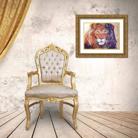 Rainbow Majesty Gold Ornate Wood Framed Art Print with Double Matting by Stevenson, Graeme