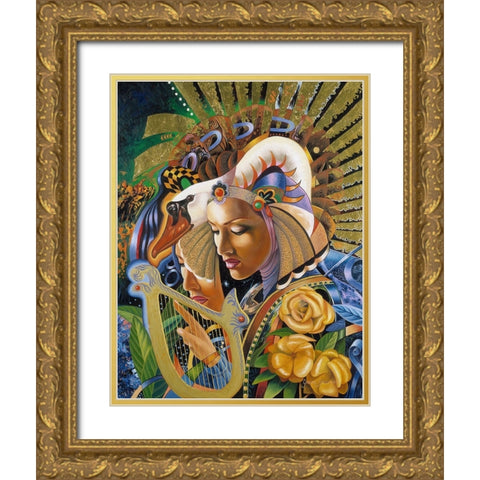 Reflections Of Life Gold Ornate Wood Framed Art Print with Double Matting by Stevenson, Graeme