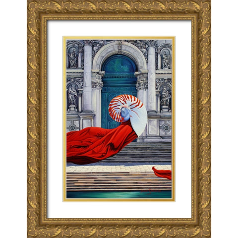 The Mind Of Evolution Gold Ornate Wood Framed Art Print with Double Matting by Stevenson, Graeme