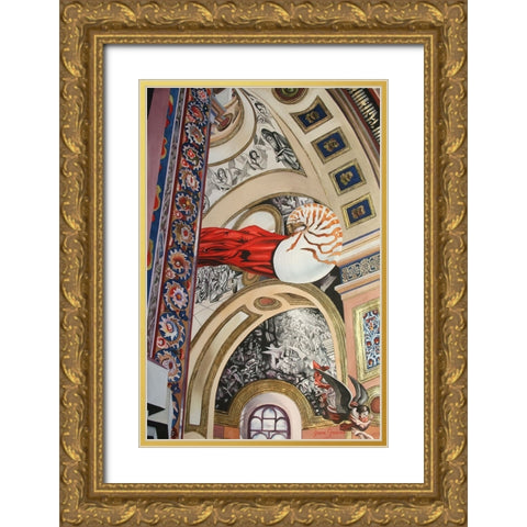 The Nature Of Fibonacci Gold Ornate Wood Framed Art Print with Double Matting by Stevenson, Graeme