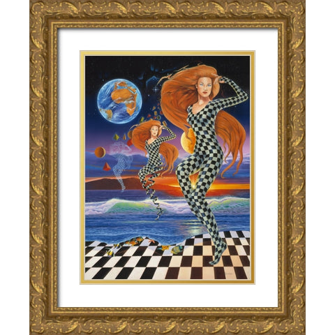 The Shape Of Things To Come Gold Ornate Wood Framed Art Print with Double Matting by Stevenson, Graeme