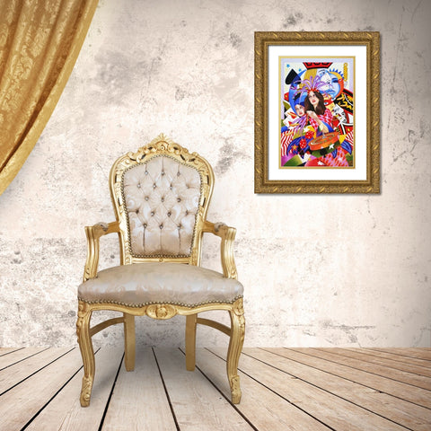 Viva Las Vegas 2 Gold Ornate Wood Framed Art Print with Double Matting by Stevenson, Graeme