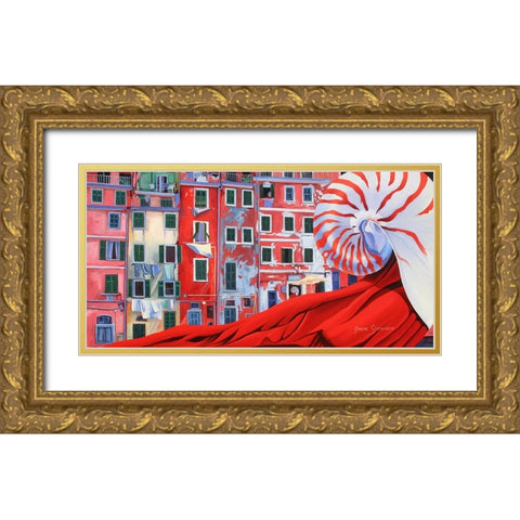 Walk With Me Gold Ornate Wood Framed Art Print with Double Matting by Stevenson, Graeme