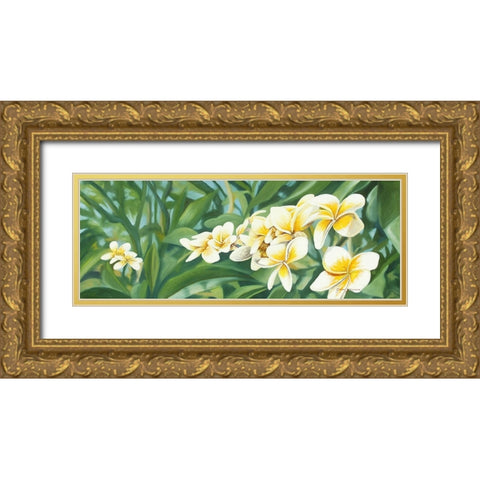 White Fran Gold Ornate Wood Framed Art Print with Double Matting by Stevenson, Graeme