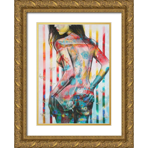 I Dare You Gold Ornate Wood Framed Art Print with Double Matting by Stevenson, Graeme