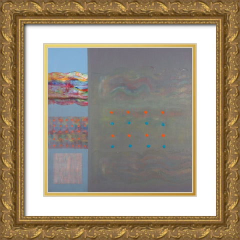 Evening on the Bay Gold Ornate Wood Framed Art Print with Double Matting by Khorasani, Hooshang