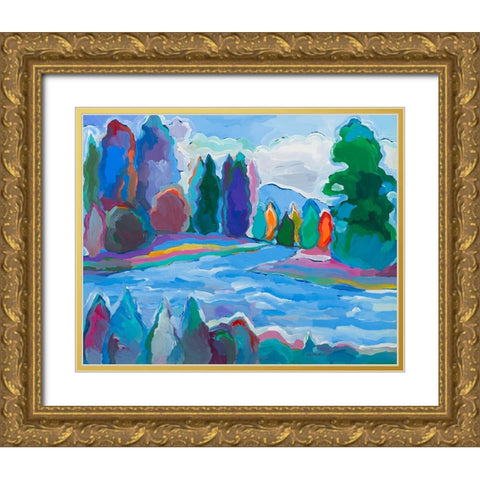Colorado Quintessence #3 Gold Ornate Wood Framed Art Print with Double Matting by Khorasani, Hooshang