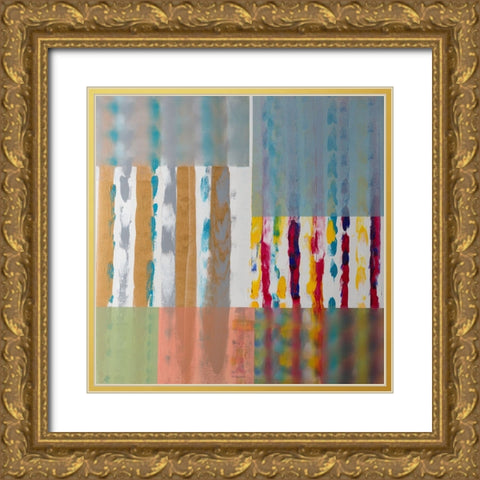 Shades of Color Gold Ornate Wood Framed Art Print with Double Matting by Khorasani, Hooshang