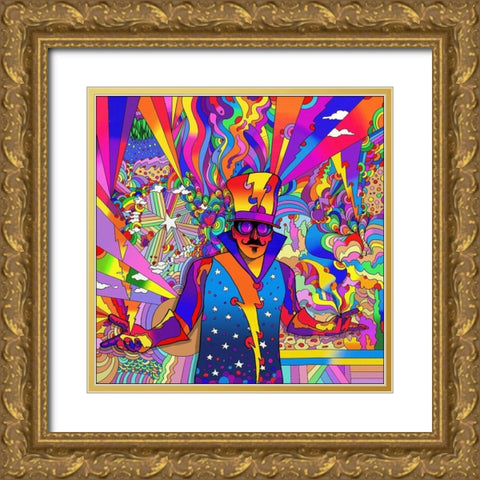Mr D 2 Gold Ornate Wood Framed Art Print with Double Matting by Green, Howie