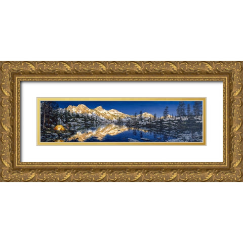 Evening Solitude Gold Ornate Wood Framed Art Print with Double Matting by Tift, Jeff
