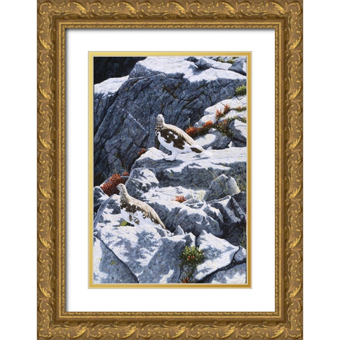 Ghosts Of The High Country Gold Ornate Wood Framed Art Print with Double Matting by Tift, Jeff