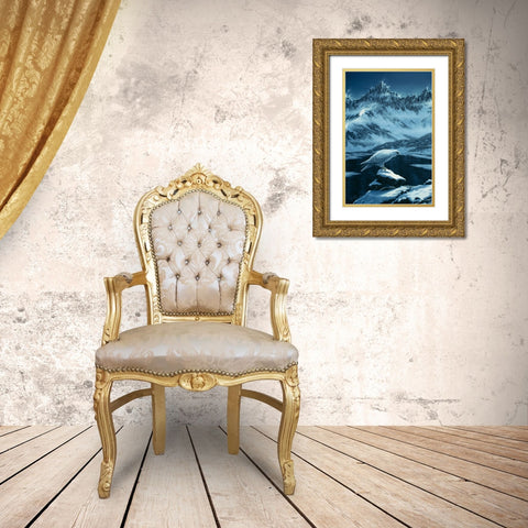 In The Land Of Ice And Snow Gold Ornate Wood Framed Art Print with Double Matting by Tift, Jeff