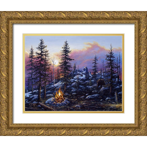 The Intruder Gold Ornate Wood Framed Art Print with Double Matting by Tift, Jeff