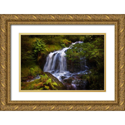 Retreat for Soul 1 Gold Ornate Wood Framed Art Print with Double Matting by Jenny Rainbow Fine Art