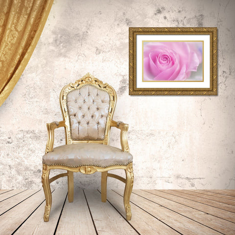Series Pink Temptation Pink Rose Gold Ornate Wood Framed Art Print with Double Matting by Jenny Rainbow Fine Art