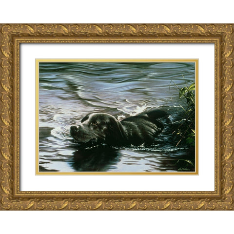 Js65-C Gold Ornate Wood Framed Art Print with Double Matting by Silver, John