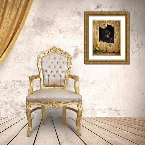 Js62-C Gold Ornate Wood Framed Art Print with Double Matting by Silver, John