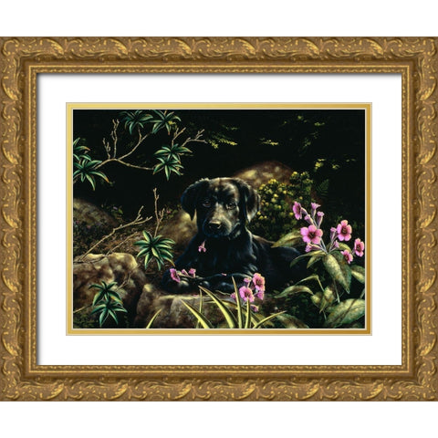 Js14-D Gold Ornate Wood Framed Art Print with Double Matting by Silver, John