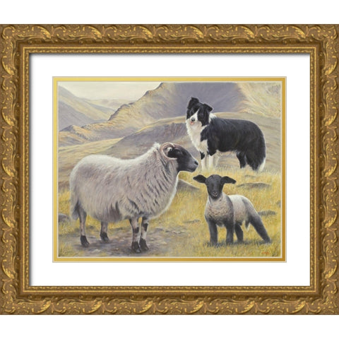 114f Gold Ornate Wood Framed Art Print with Double Matting by Silver, John