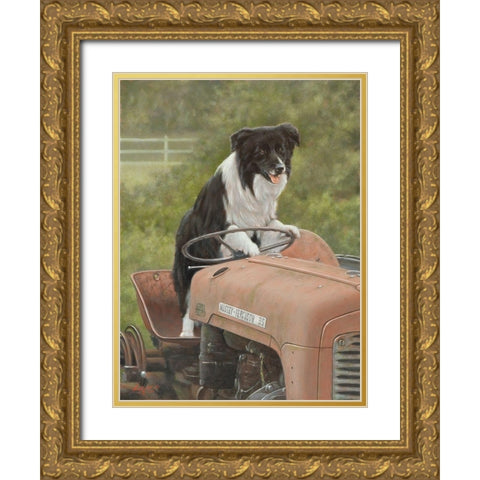 121 Gold Ornate Wood Framed Art Print with Double Matting by Silver, John