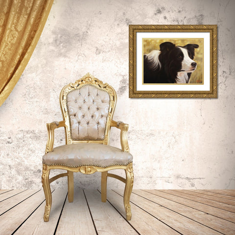 011c Gold Ornate Wood Framed Art Print with Double Matting by Silver, John
