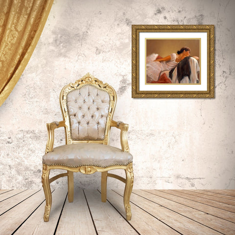 FigDSC_5181 Gold Ornate Wood Framed Art Print with Double Matting by Silver, John