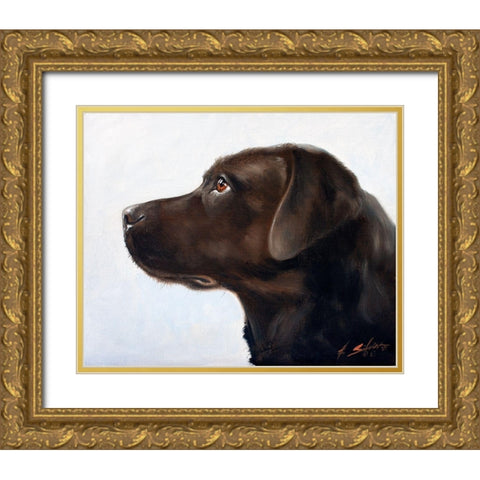 29 Gold Ornate Wood Framed Art Print with Double Matting by Silver, John