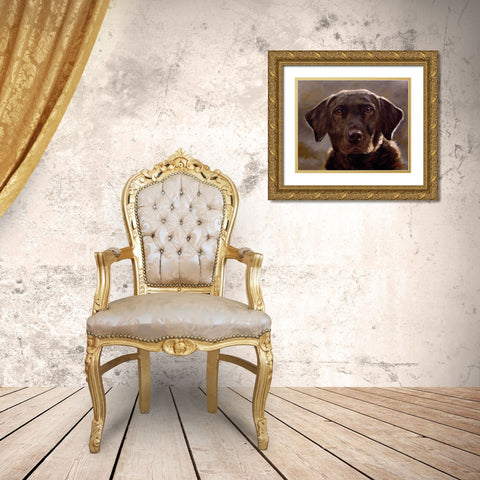 36 Gold Ornate Wood Framed Art Print with Double Matting by Silver, John