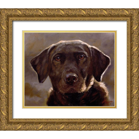 36 Gold Ornate Wood Framed Art Print with Double Matting by Silver, John