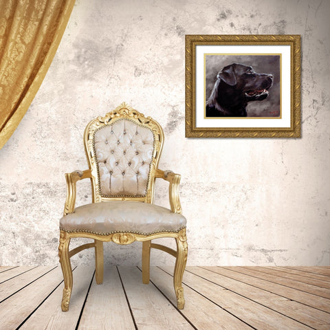 37 Gold Ornate Wood Framed Art Print with Double Matting by Silver, John