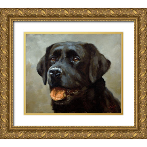 39 Gold Ornate Wood Framed Art Print with Double Matting by Silver, John