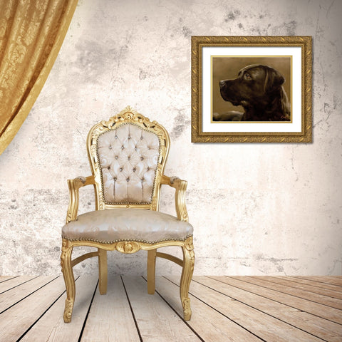 43 Gold Ornate Wood Framed Art Print with Double Matting by Silver, John