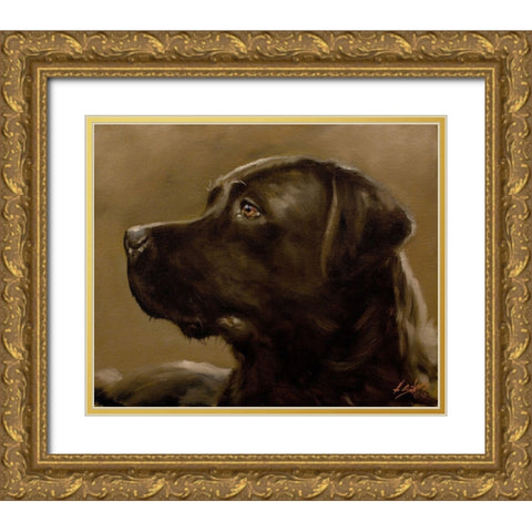 43 Gold Ornate Wood Framed Art Print with Double Matting by Silver, John